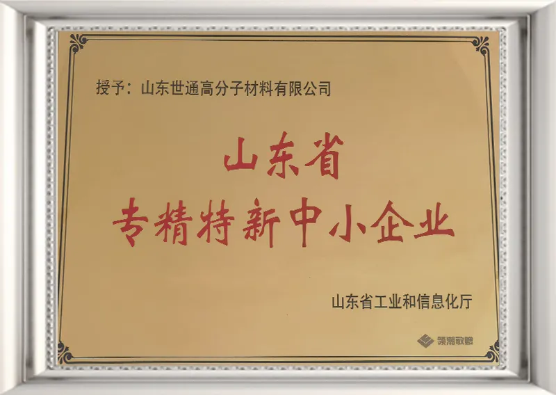 Shandong Province specialized and special new enterprise title